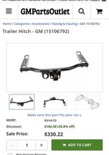 Trailer Hitch - Gm 15106792 Genuine Oem Gm Parts Chevrolet Tahoe Gmc Cadillac