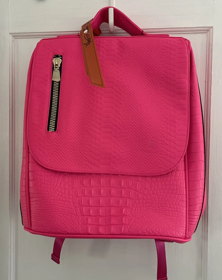 Mochila TOTE & CARRY Apollo 2 en Rosa Neón Nueva Con Etiquetas Foto 2 de 4