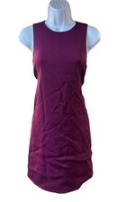 Alice and Olivia Serina Purple A-Line Dress Size XS Sleeveless Diamond Cutout