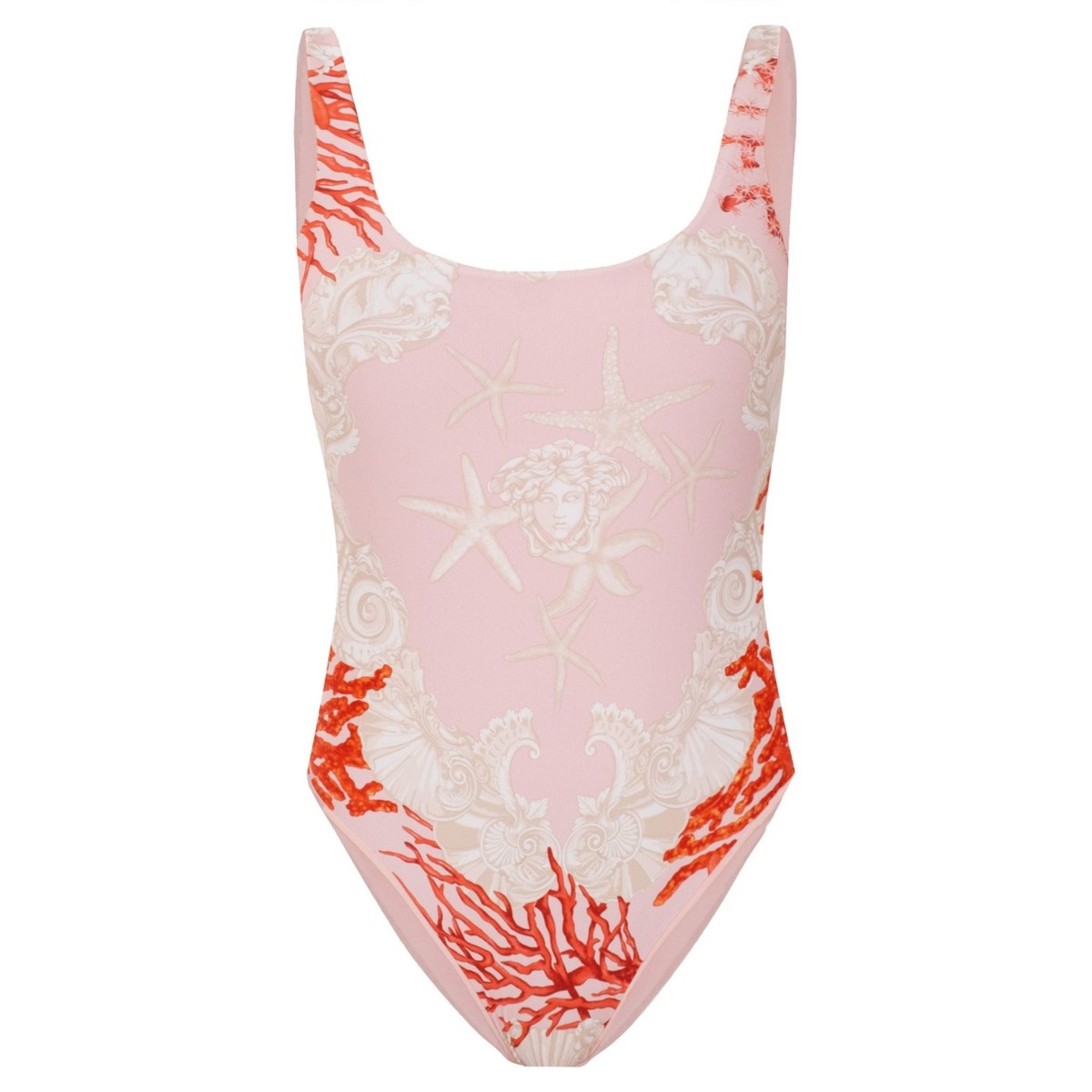Versace Women's Coral Pink One Piece Swimsuit Versace sz 2 US S IT