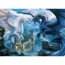 Fantasy Dragon Fight 500 Piece Jigsaw Puzzle 20.5 x 15 Inch