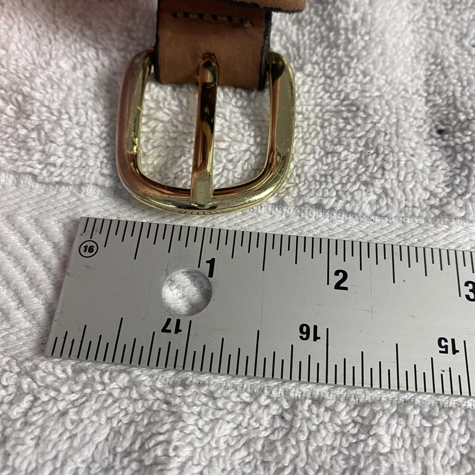 Cinturón Deportivo Mundial Para Hombre Talla 34 Marrón Marlin Pez Bordado Cuero EE. UU. Foto 4 de 4