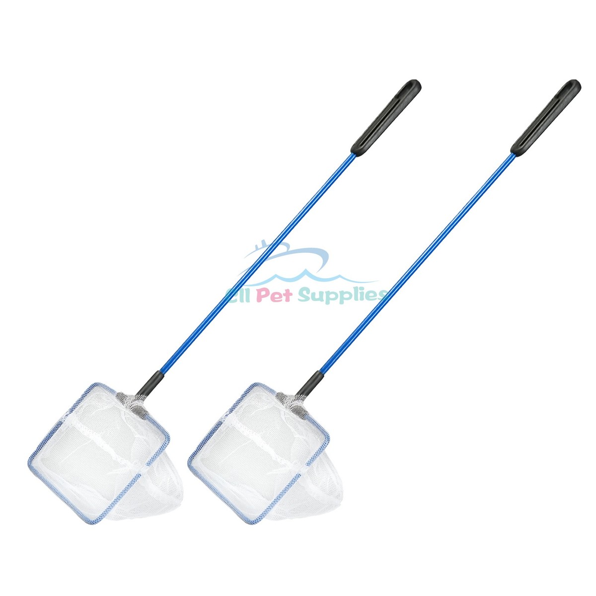 AQUANEAT 2pcs Aquarium Fish Net, Small Fish Tank Cleaning Net, Wastes  Skimmer
