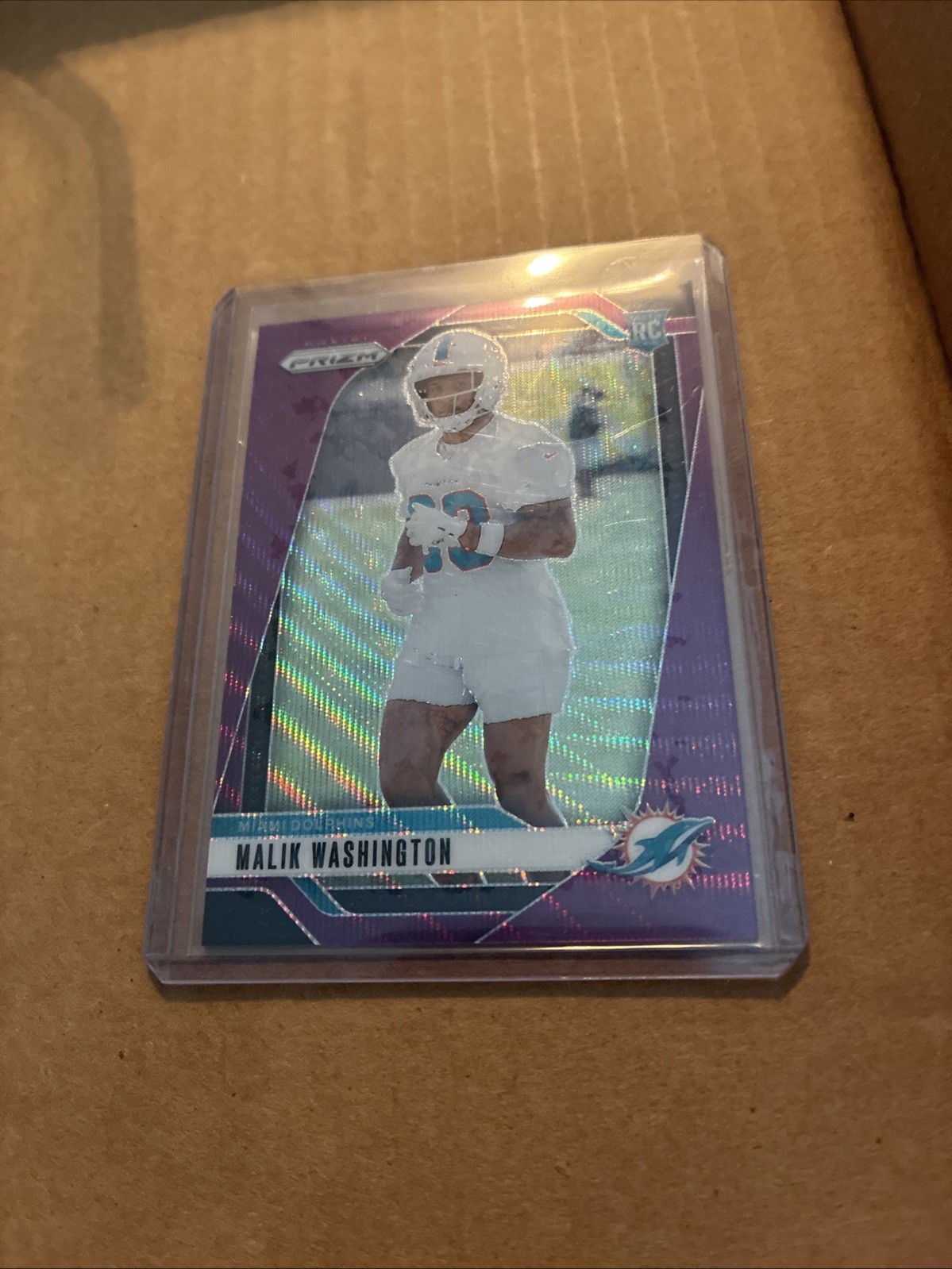 2024 Panini Prizm - Rookies Malik Washington #371 Purple Wave Prizm /99 (RC)