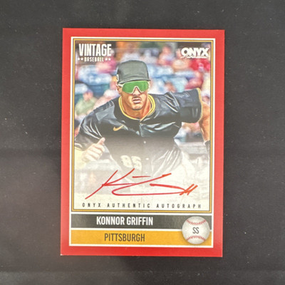 Onyx Vintage Baseball 2026 Konnor Griffin Autograph Pittsburgh #VA-KOGR /25