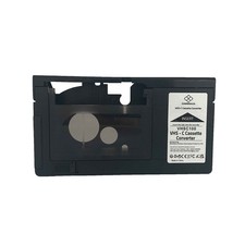 Black VHS-C Cassette Adapter for VHS-C SVHS Camcorders RCA Sealed Motorized