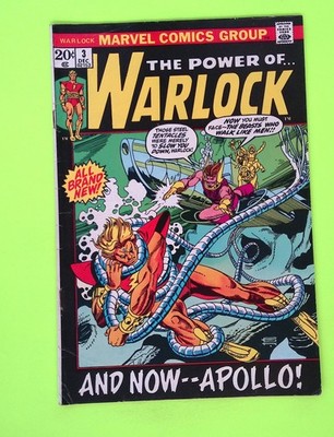 Warlock #3 Vol. 1 1972 Marvel Comics 1st App 6.0 Comic Book M70-85