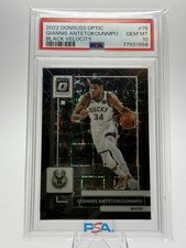 2022 DONRUSS OPTIC #75 GIANNIS ANTETOKOUNMPO BLACK VELOCITY /39 PSA 10