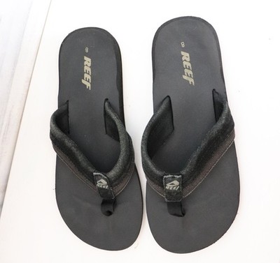 Schwarze Reef Used Style Zehentreter Flip Floqs Schuhe Sandalen 8 42 26,8 cm
