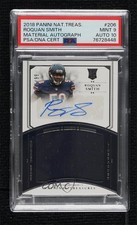 2018 Panini National Treasures 17/99 Roquan Smith #206 PSA 9 MINT Auto 6fs