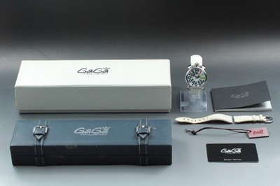 [N MINT BOX] GaGa MILANO MANUALE 40 Limited Edition 243/250 Ladies Swiss Watch