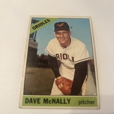 Dave McNally 1966 Topps Low Grade # 193 Baltimore Orioles