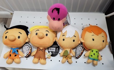 Warner Bros Flintstones Plush Set of 5   Fred, Barney, Pebbles, Bamm-Bamm, Dino 