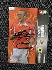 STEPHEN CRAINEY - BLACKPOOL FC FOOTBALL SIGNED PANINI CHAMPIONSHIP CARD