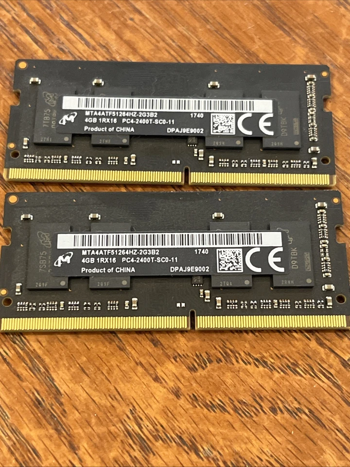 2x 4 Gigabytes Of Pc4-2400t-sc0-11 Ram - Image 2 of 2