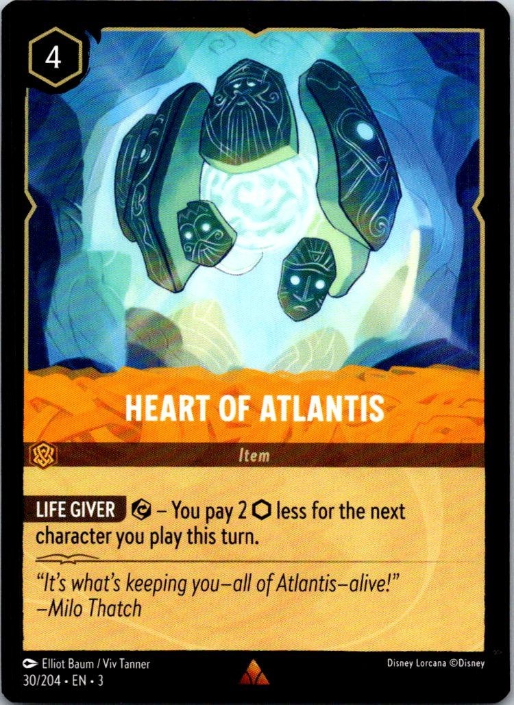 Heart of Atlantis - 30/204 - Into the Inklands - Lorcana - NM