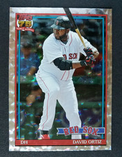 2026 Topps #T91 -15  David Ortiz ~ Silver Crackleboard Foil 75 Years of Baseball