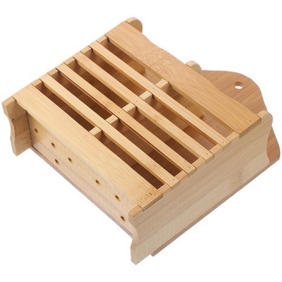 Bunny Hay Feeder Wooden Hay Manger Rack Grass Holder for Small Animal