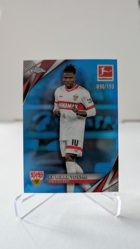 2024-25 Bundesliga Topps Chrome El Bilal Toure /150 Blue Refractor Stuttgart