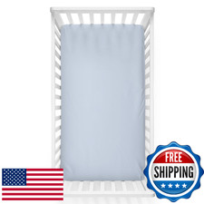 Caden Lane Fitted Crib Sheet Bamboo Viscose 28x52 Breathable Toddler Mattress