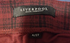 Liverpool Jean Company Women Leggings Size 4 Red Black Plaid — photo 5