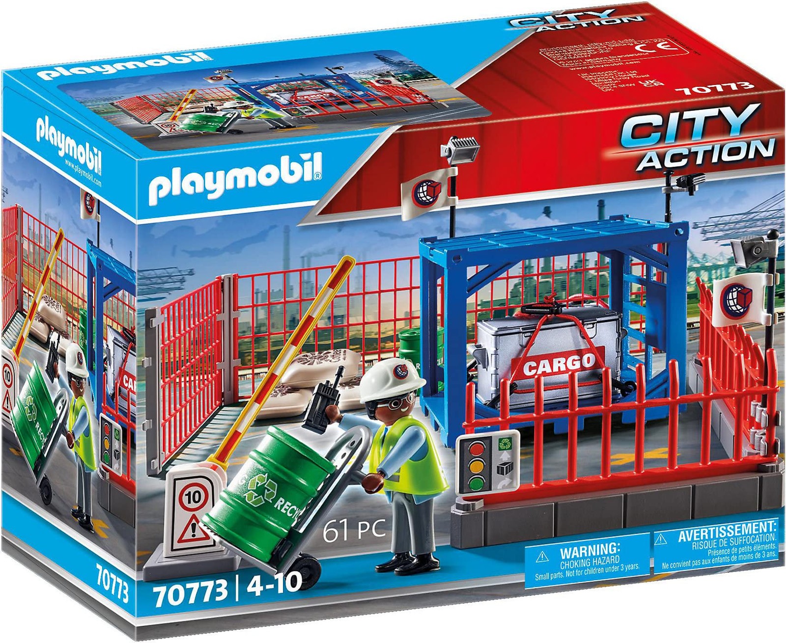 Игровой набор Playmobil City Action 70773 для хранения грузов для детей в возрасте от 4 лет 8490₽