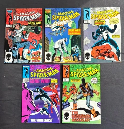 Amazing Spider-Man Comic Lot (#285-289) - VF Condition - KEY ART Erik Larsen!