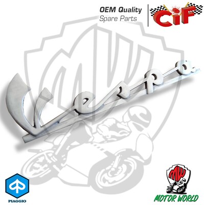 Scritta Targhetta Scudo Anteriore Per Vespa 50 Special - Ricambio Originale Stile 1969-1972 - Foto 13