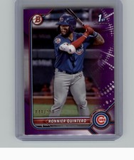 Ronnier Quintero PURPLE /250 1st Bowman RC 2022 Bowman Paper Prospect #BP-124