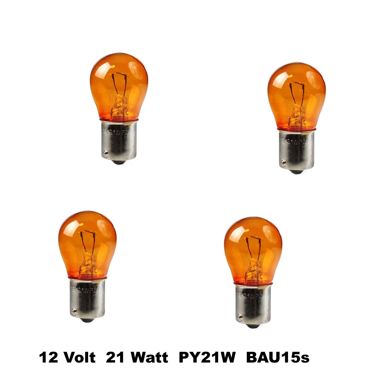 H7 Lampen Und Mehr Günstig Kaufen - 10x BREHMA PY21W 12V 21W Orange Blinkerlampe Kugel Lampe BAU15s