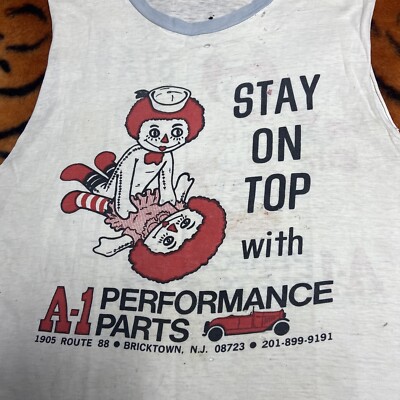 ヴィンテージ 70s ラガディ・アン＆アンディ リンガー Tシャツ パロディ Vintage 70s Raggedy Ann & Andy DoubleSided Sex Naughty Parody