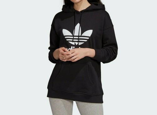 Adidas Originals женские берется трилистника толстовка новый подлинный  черный FM3307 | eBay