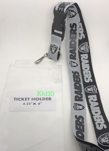 NFL Las Vegas Raiders keychain Lanyard - Pick Your Color! - Picture 38 of 45