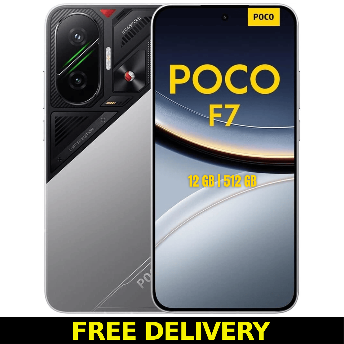 Xiaomi POCO F7 5G - 12 GB + 512 GB - Snapdragon 8s Gen 4 - UK