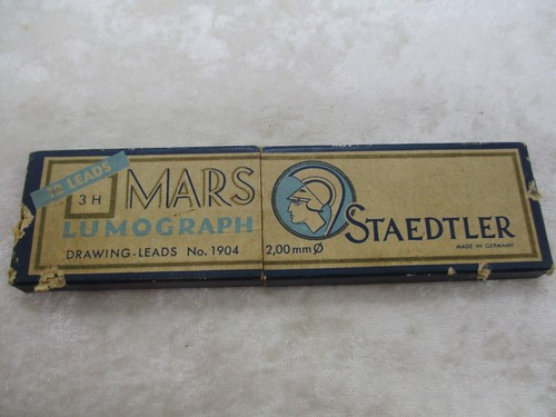 Vintage Box of Mars Lumograph Staedtler Drawing Leads No. 1904-3H, NOS - Picture 6 of 13