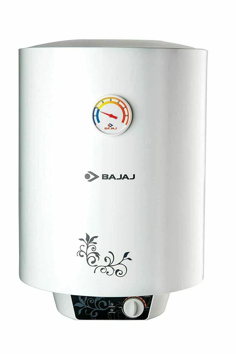 Bajaj New Shakti Vertical Water Heater 3 Pin Plug. High Pressure 15 Litre  White | eBay