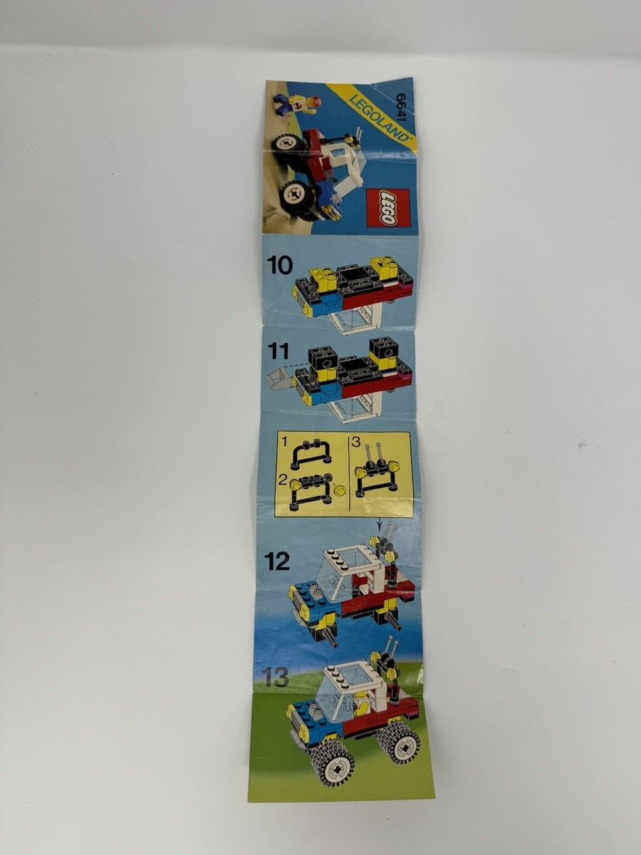 LEGO 6641 4-Wheelin' Truck 1987 Town Legoland - Instructions Only