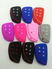 Silicone Fob Remote Key Cover For 2021-2024 Gmc Yukon Chevrolet Tahoe Suburban