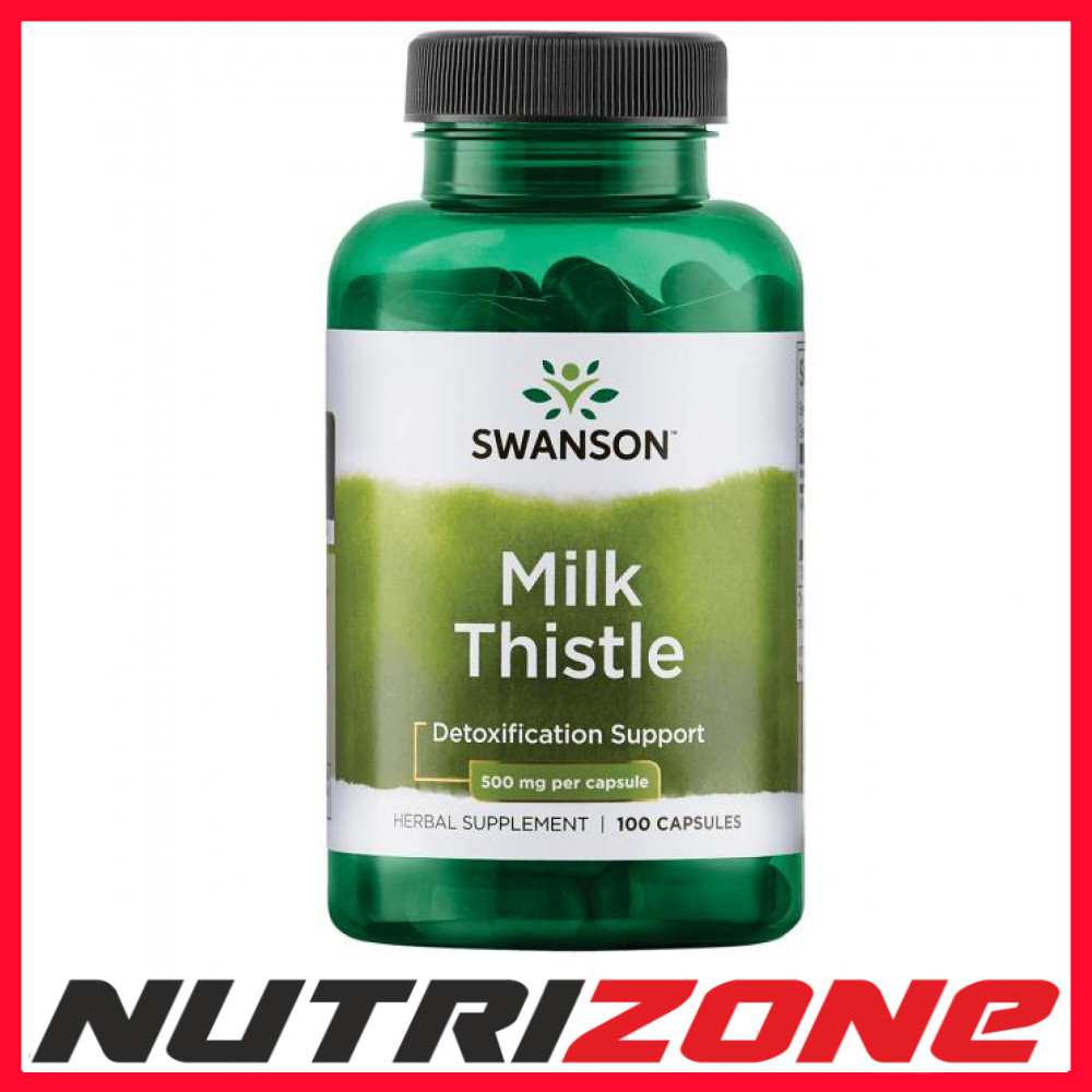 Swanson Milk Thistle 500mg Liver Kidney Health Detoxification Support - 100 caps