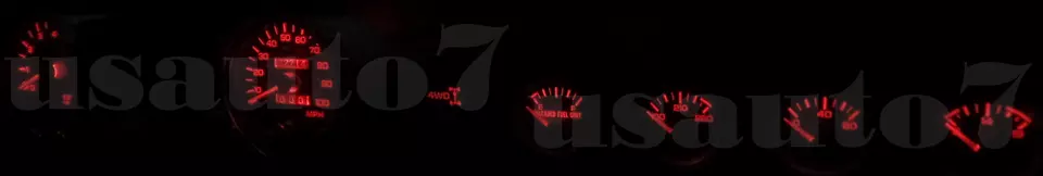 NEW Dash Instrument Cluster Gauge RED LED LIGHT BULB KIT Fit 87-95 Jeep Wrangler Foto 4 de 4