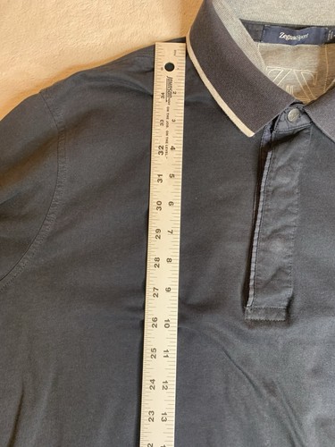 Zegna Sport Long Sleeve 1/4 Snap Pullover Men's Size large FLAWED - 第 3/13 張圖片