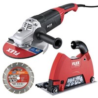 Flex Winkelschleifer L 2200 230 Inkl. Clipper Standard Beton Turbo + Dcg Ag 230