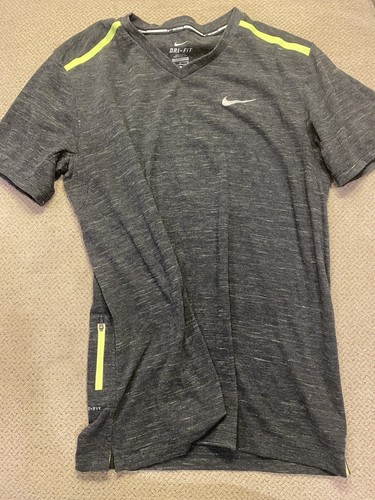 Mens Nike Running Shirt With Zipper 