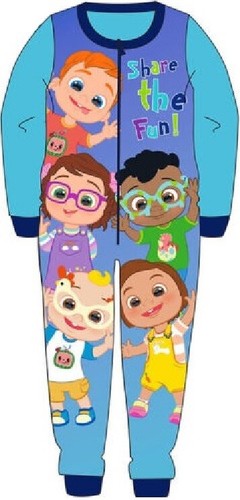 Boys Girls Kids Official Licensed Character Fleece All In One Pyjamas 18Mth 10Yr - Picture 5 of 14