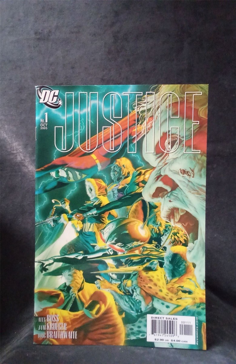 【JUSTICE, THE FIRST 】1月23日まで出品 Justice #1 Variant Cover 2005 DC Comics Comic Book b&b | eBay