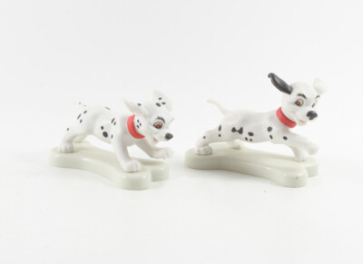 101 Dalmatiner === Walt Disney Hunde 2 Sockel Figuren Decopac