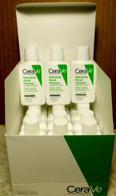CeraVe~Hydrating Cleanser For Normal-Dry Skin 1 fl. oz. 15 Travel/Sample Bottles