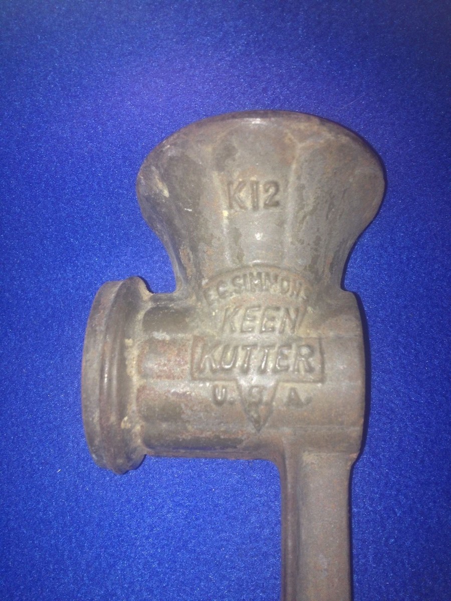 Antique Keen Kutter K12 KI2 Cast Iron Meat Grinder Food Chopper