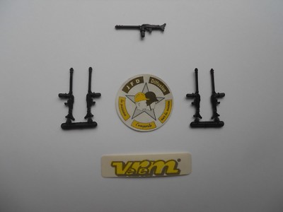 Solido Lot (5) MG 42 Machine Guns Black Original Accessories