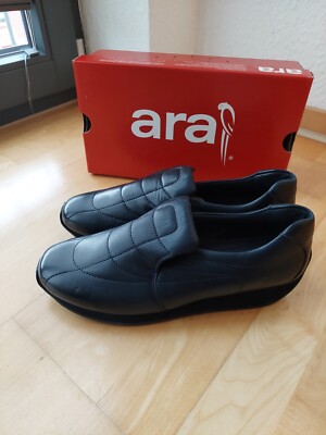 Damenschuh ara Gil, dunkelblau, Leder, Gr. 41, UK 9,5 US 7, NEU ungetragen